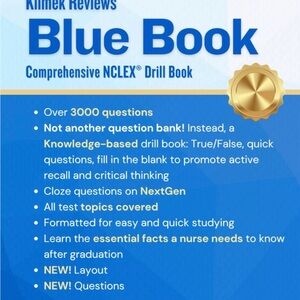 Blue Book Comprehensive NCLEX® Drill Book - Blue